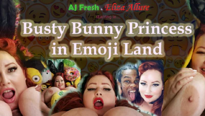 Cover for 'Busty Bunny in Emoji Land'